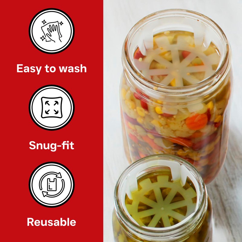 ViscoDisc Home Bottling - Regular Mouth Mason Jar Inserts