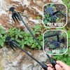MOTEERLLU Weeding Artifact Uprooting Weeding Tool Gardening, 4-Claw Manganese Steel