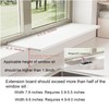 RAUMPA 24x10in Carbon Steel Window Sill Extender Shelf, Adjustable No-Drill