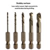 NordWolf 10-Piece Stubby Left Hand Reverse Drill Bit and Screw