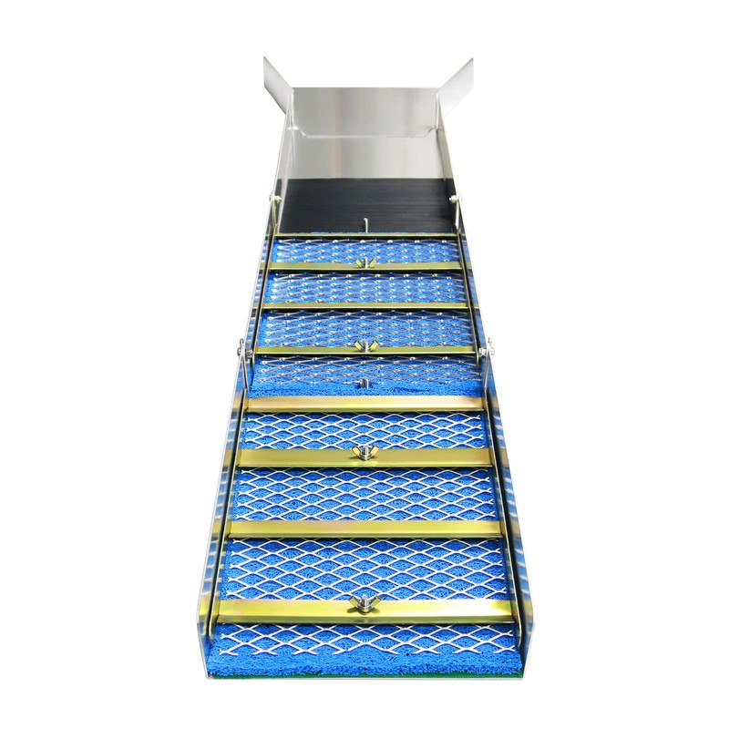 SAFEBAO Folding Aluminum Alloy Sluice Box, Portable Gold Prospecting Equipment,