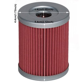 HIFROM Oil Filter Replacement for Yamaha YP400 CP250 Suzuki DR125SE LTF230 LT230E LT300E RV125 SP125 LTF230LTF250 AN250 AN400 Burgman LTZ250 LT250 LT250E Arctic CAT 250 300 Replace HF132 KN132