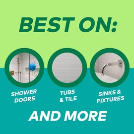 Scotch-Brite Swift Scrub Bath Cleaner Scrubbers, Soap Scum Remover for Cleaning Bathroom, Bathroom Scrubber Pads Safe for Tile, 2 Bathroom Cleaner Scrubbers