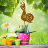 KRONLY Garden Stake Cute Bee for Hanging Rust Stake Metal