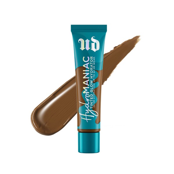 Urban Decay Hydromaniac Tinted Moisturizer 80 Deep Warm - 24 Hours Lasting, Weightless Buildable Medium Coverage for Healthy, Glowing Skin - With Kombucha Filtrate & Marula Oil