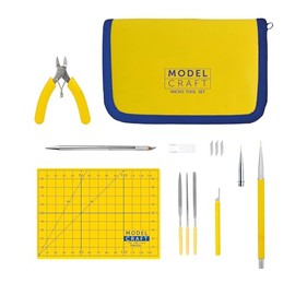 Modelcraft Micro Tool Set – Precision Modelling Hobby Kit for Scale Model, Wargaming, Gundam, Craft, Building & Repairing Models