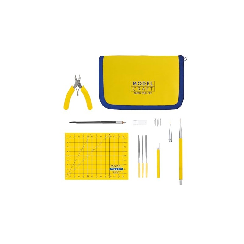 Modelcraft Micro Tool Set – Precision Modelling Hobby Kit for
