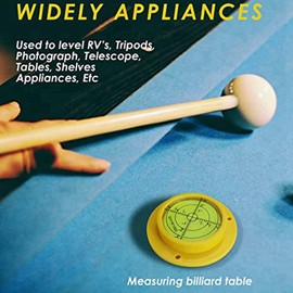 Haptufer Round Bubble Level, 90X17mm High Precision Circular Spirit Level with 3 Mounting Holes, Measuring Instrument Tool