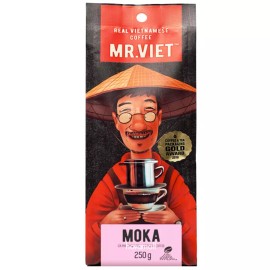 MR. VIET Coffee Vietnamese Ground Coffee Arabica Robusta Flavors 250g VietsWay - Moka