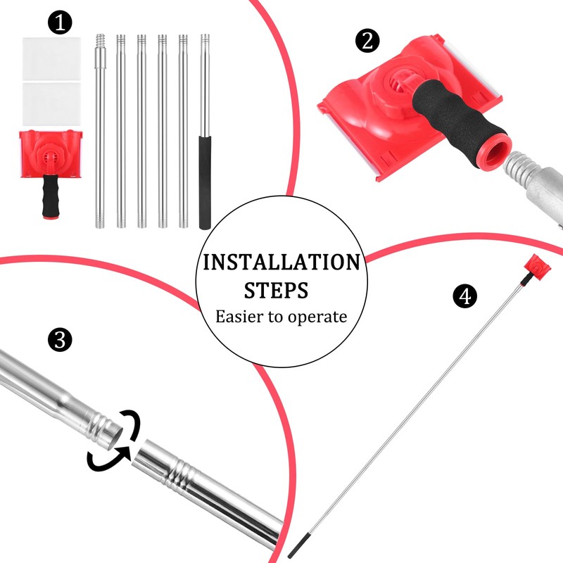 Paint Edger Tool for Walls, 6-Section Paint Edger Tool with