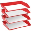 Acrimet Facility 4 Tier Letter Tray Side Load Plastic Desktop