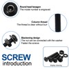 NINDEJIN 1060pcs 12.9 Grade Carbon Steel M2 M3 M4 M5