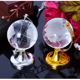 Idecor Esfera Mundo Globo Terraqueo Cristal 4 Cm Decoracion