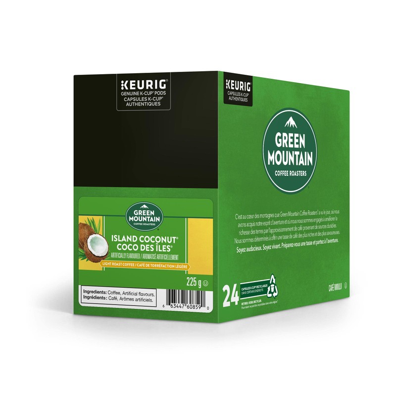 Green Mountain Coffee Island Coconut K-Cup Coffee Pods, 24 Count