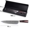 AUIIKIY Professional Chef Knife, 8 Inch Pro Kitchen Knife, German