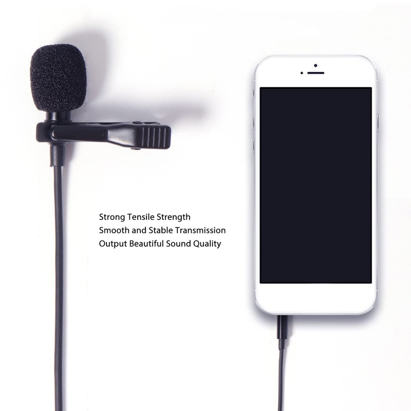 Lavalier Microphone Lapel Microphone Noise Reduction Microphone Omnidirectional Clip On