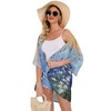 Womens Casual Tops Bathing Suit Cover Up Summer Kimono Cardigan
