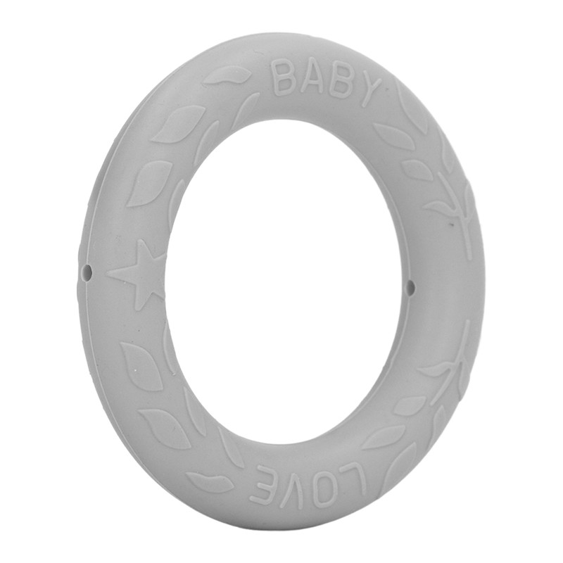 5pcs Baby Soft Silicone Teething Ring Toy Infant Safe Elastic