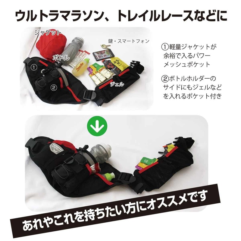 YURENIKUI Tanto Running Trail Bottle Pouch, denim grey