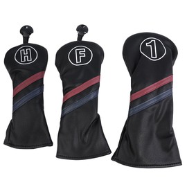 Sarini Golf Club Cover, Putter Cover, Club Cap Cover, Club Head Cover, Protective Club Cover (3-Piece Set)