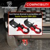 JY PERFORMANCE Front Demon Tow Hook Brackets with 3/4in Shackle