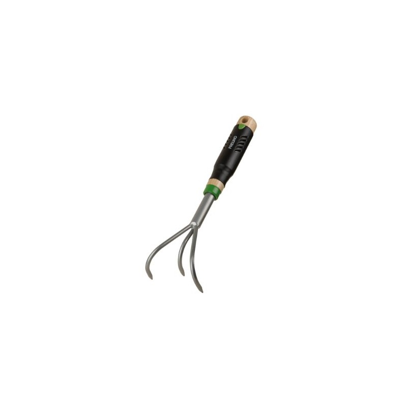Freund Hand Cultivator 3 Prongs Steel With Oak Handle