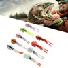 9Pcs Simulation Fishing Lures PVC Luminous Soft Fishing Baits for
