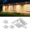4 Pack Solar Powered Gutter Lights Outdoor Decorative Waterproof 12