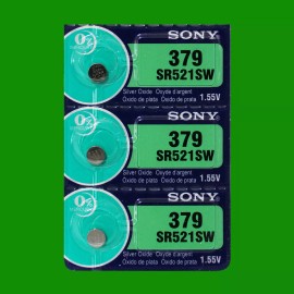 Sony 379 SR521SW   Watch Battery - 3Pc