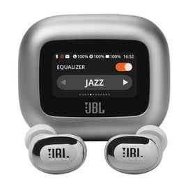 JBL Live Buds 3 Audífonos Inalámbricos NC Bluetooth, Drivers de 10mm, Reproducción 40 Horas, Pantalla Táctil - Plata
