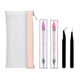 Generic Rhinestone Picker Tool,2PCS Wax Pencil for Rhinestones,Rhinestone Grabber Tool Jewel Picker Tool Nail Rhinestones Diamond Painting Dotting Pen