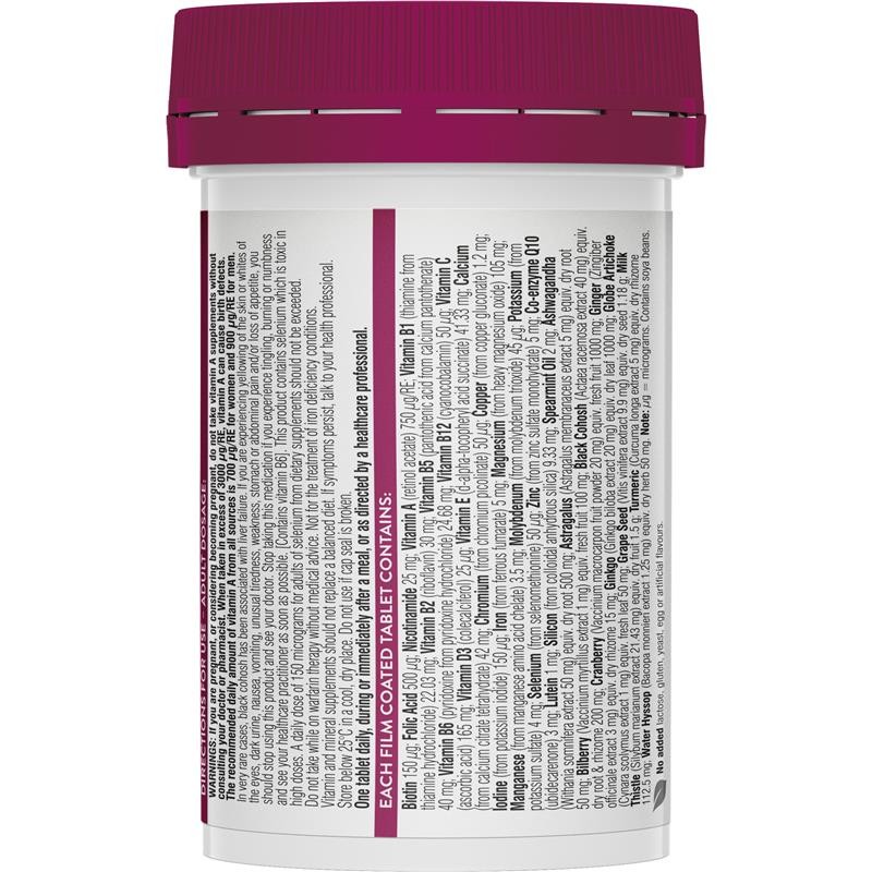 Swisse Women's Ultivite 50+ Multivitamin 60 Tablets