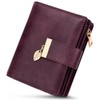HUANLANG Small Wallets for Women Rfid Blocking Leather Bifold Credit