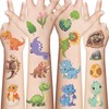 10 Sheets Cartoon Dinosaur Temporary Tattoos Stickers Mixed Style Body