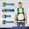 Palmer Safety Fall Protection Full Body 5 point Harness, Padded