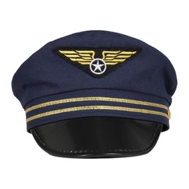 P'tit Clown 74601 Adults' Pilot Hat, Blue