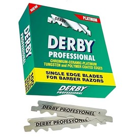 100 Derby Single Edge Razor Blades for Professional Barbers' And Traditional Shaving Enthusiasts
