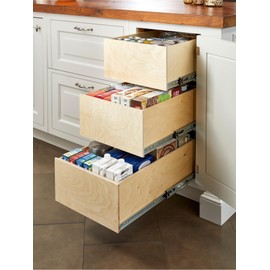 Slide-A-Shelf Fully Customizable 8 Inch Box Unit with Full Extension Rails