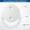 Moresis 2Pcs Boat Hatch- 4" 6" Deck Plate Marine Round