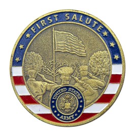 Army Oath of Office and First Salute Challenge Coin – Patriotic U.S. Military Coin