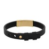 Diesel Men's Leather with button stud closure bracelet
