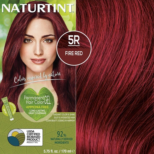 Naturtint - Permanent Hair Color - 5R Fire Red - 5.75 Oz (Pack of 1)