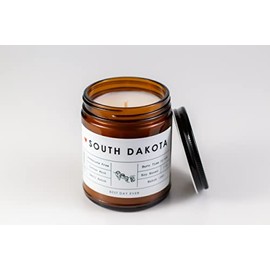 South Dakota State Candle - Rambling Caravan - Soy/Coconut Wax, Cotton Wick, Phthalate Free (7oz) - Fraser Fir