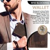 F&L CLASSIC Men's RFID Vintage Look Genuine Leather Long Bifold