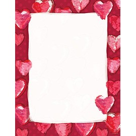 Great Papers! Fuzzy Hearts Letterhead, 8.5"x11", 80 Count (2012409)