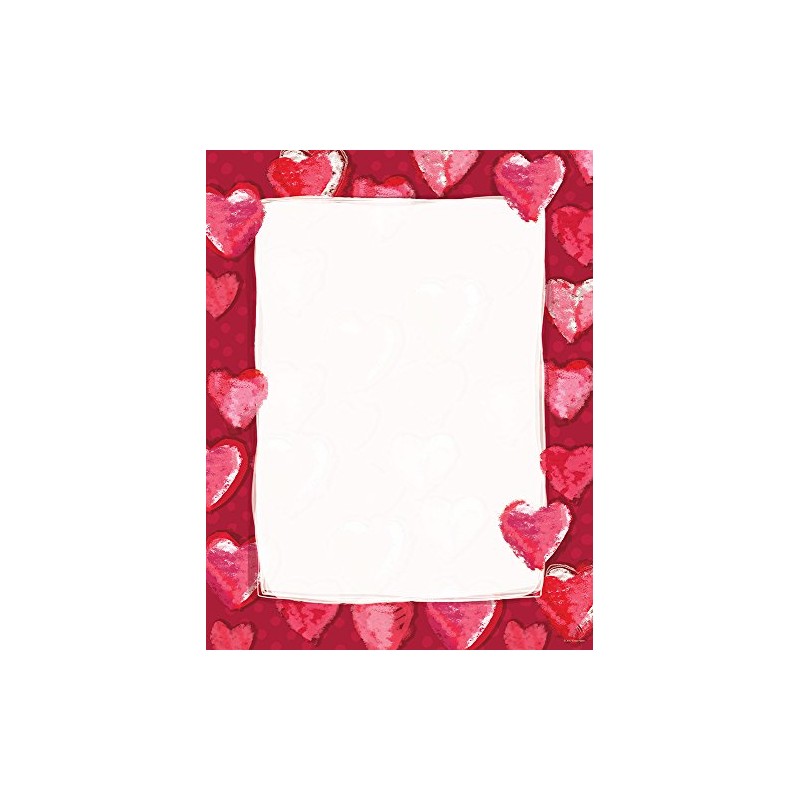 Great Papers! Fuzzy Hearts Letterhead, 8.5"x11", 80 Count (2012409)