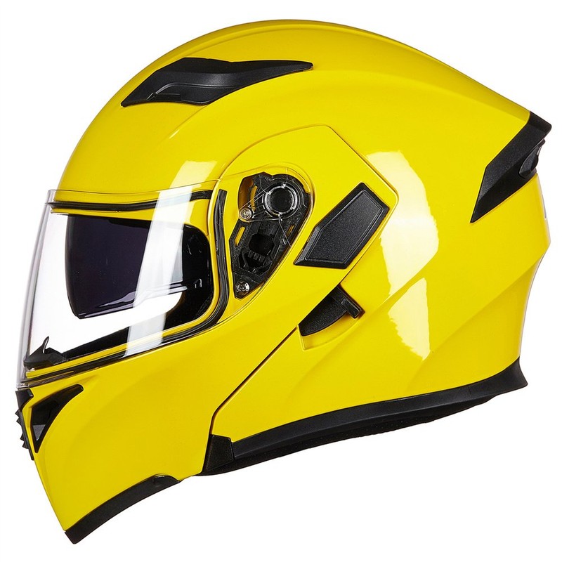 ILM Motorcycle Dual Visor Flip up Modular Full Face Helmet