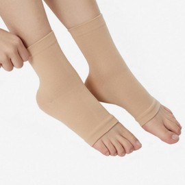 Compression Ankle Socks for Pilates, Yoga, and Home Workouts One Size 2ea