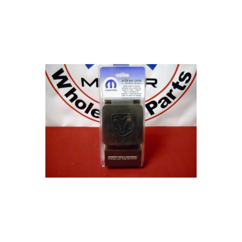 Genuine Dodge RAM Accessories 82208454AB Hitch Receiver Plug with RAM's