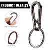 MADGININE 7Pcs Key Ring,Keychain,Key Rings,Keyring Clip,Heavy Duty Metal Keychain,Zinc Alloy